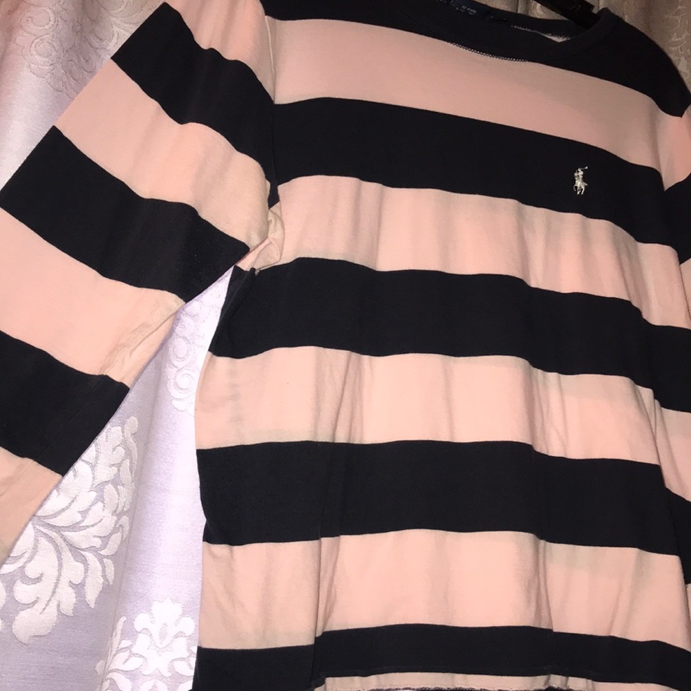 Ralph Lauren elbow sleeved striped tee